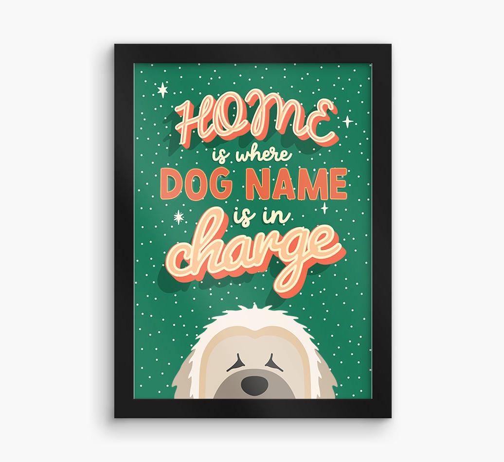 Home Is Where: Personalized {breedFullName} Framed Print
