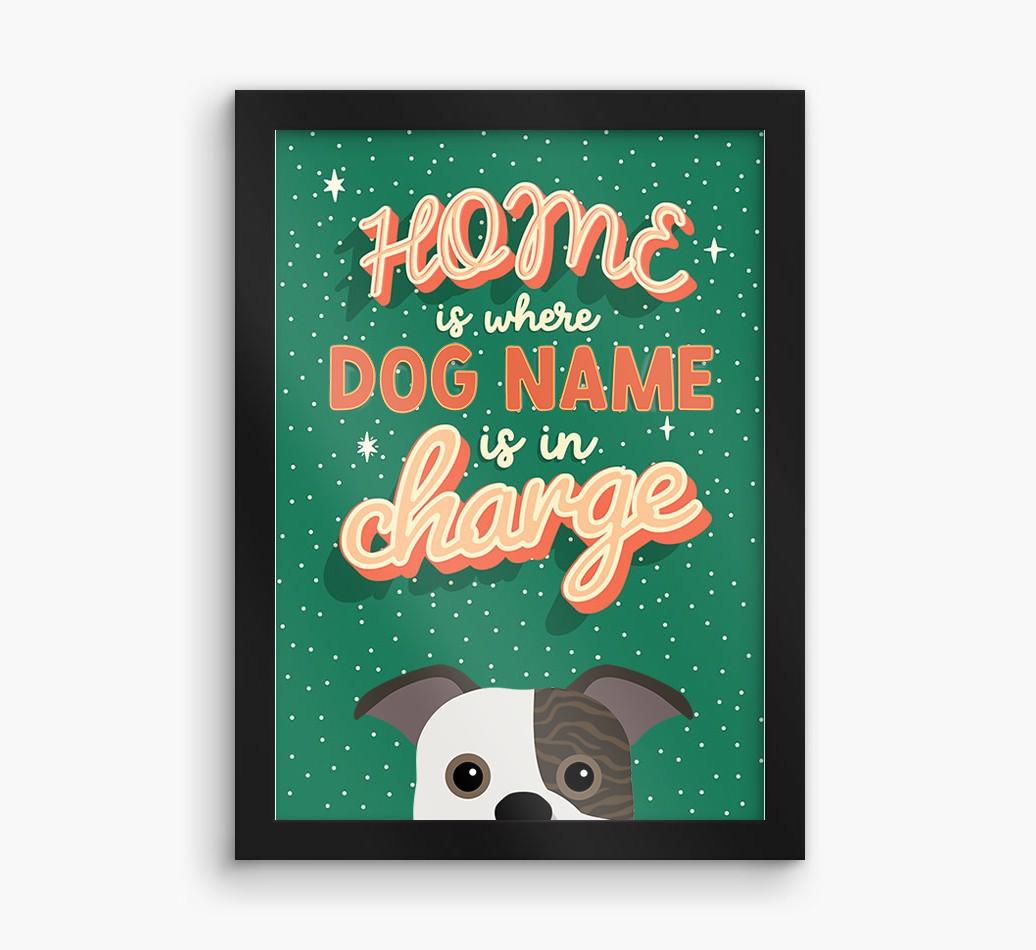 Home Is Where: Personalized {breedFullName} Framed Print