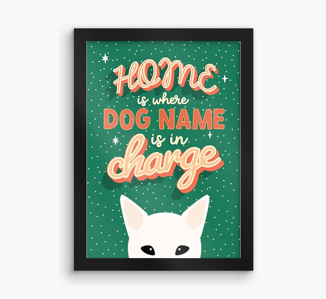 Home Is Where: Personalized {breedFullName} Framed Print
