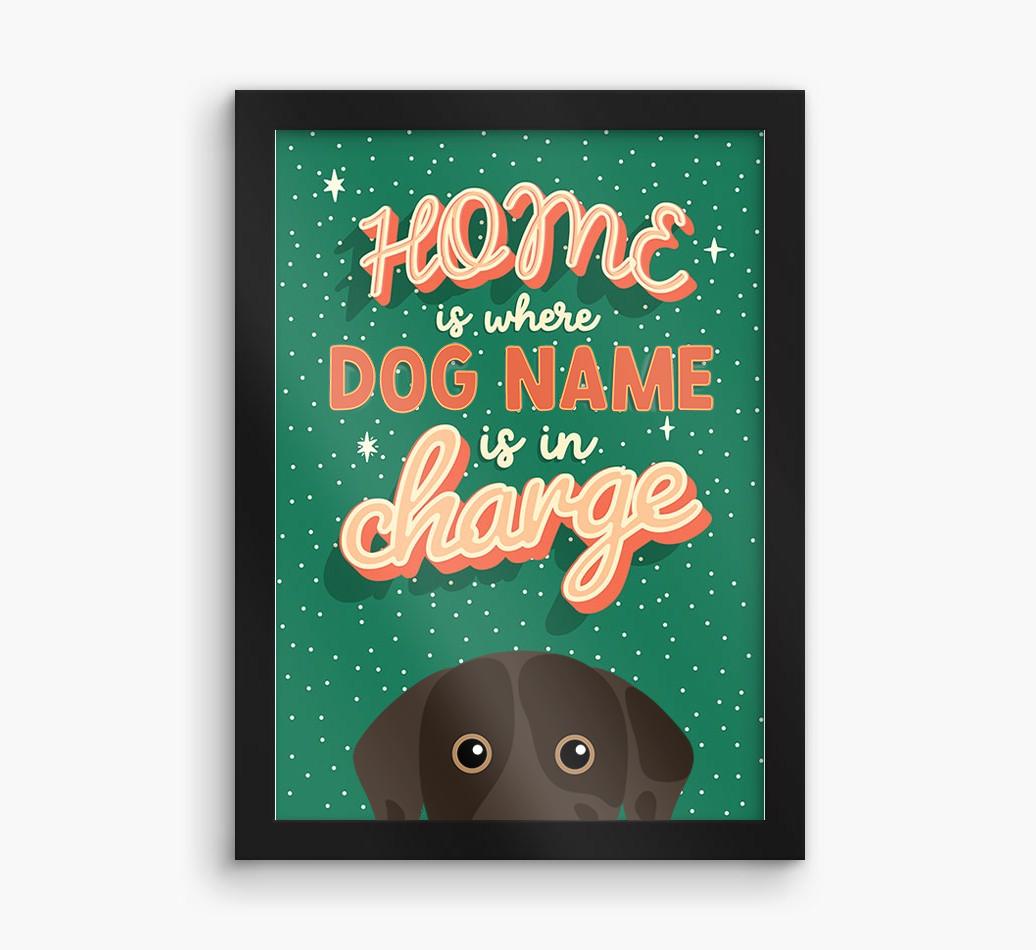 Home Is Where: Personalized {breedFullName} Framed Print