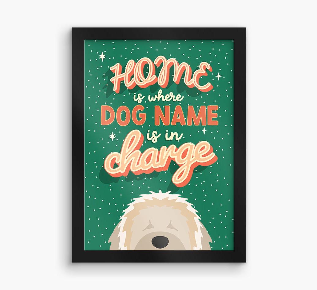 Home Is Where: Personalized {breedFullName} Framed Print