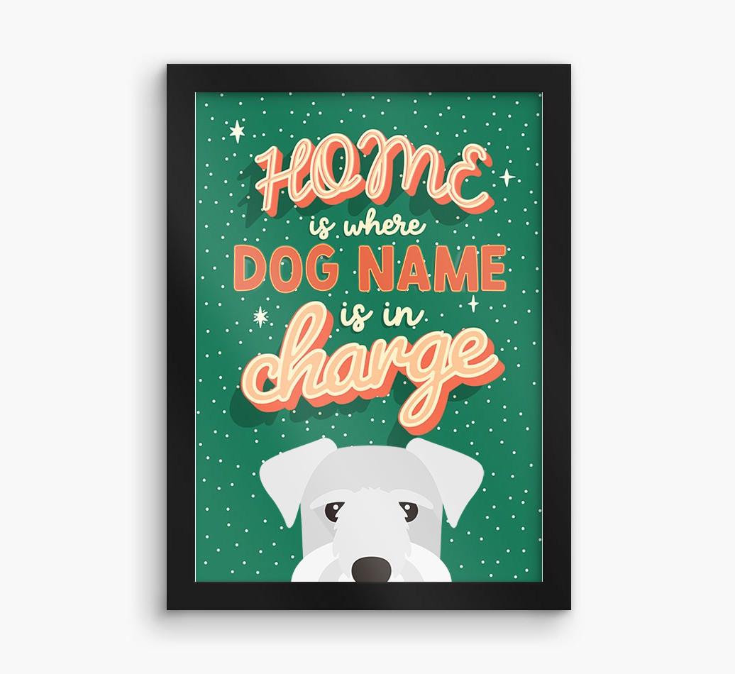Home Is Where: Personalized {breedFullName} Framed Print