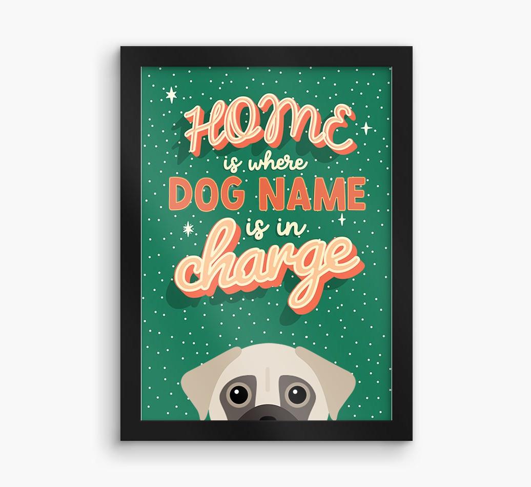Home Is Where: Personalized {breedFullName} Framed Print
