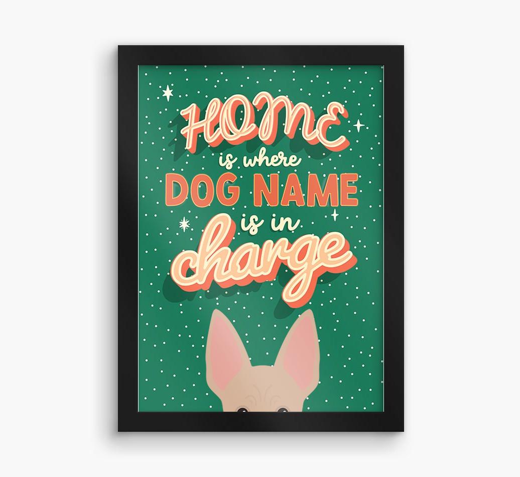 Home Is Where: Personalized {breedFullName} Framed Print