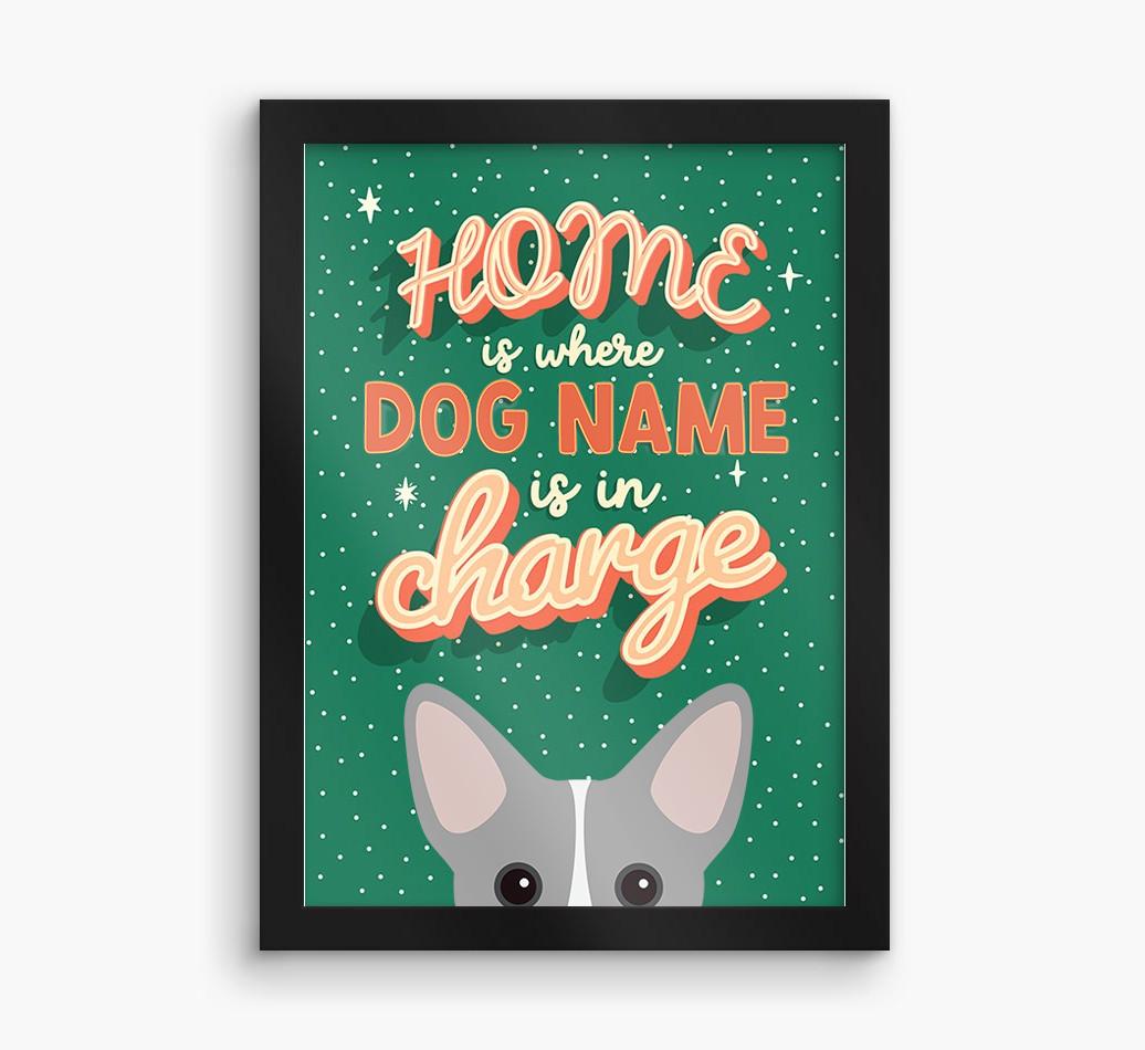 Home Is Where: Personalized {breedFullName} Framed Print