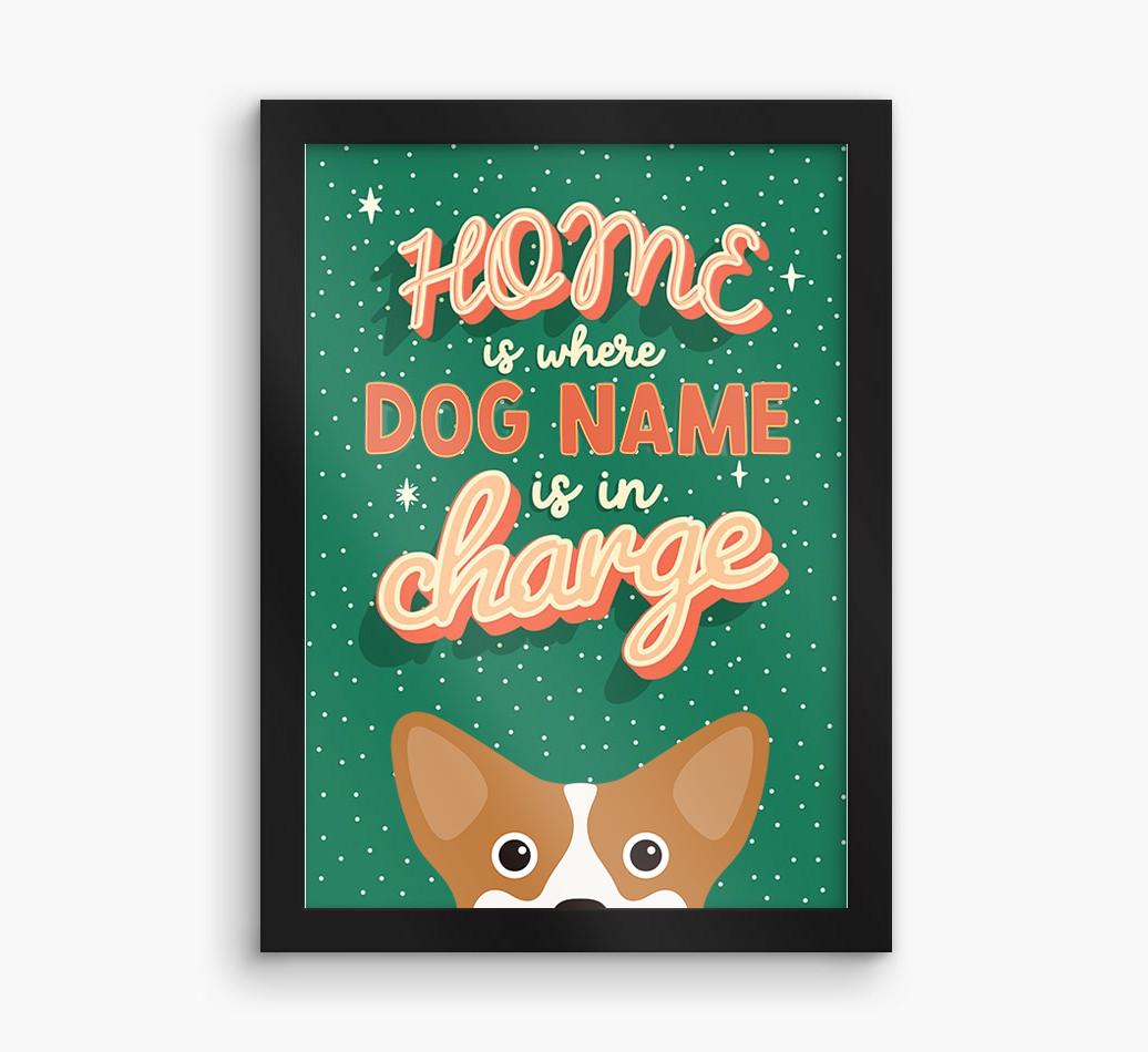 Home Is Where: Personalized {breedFullName} Framed Print