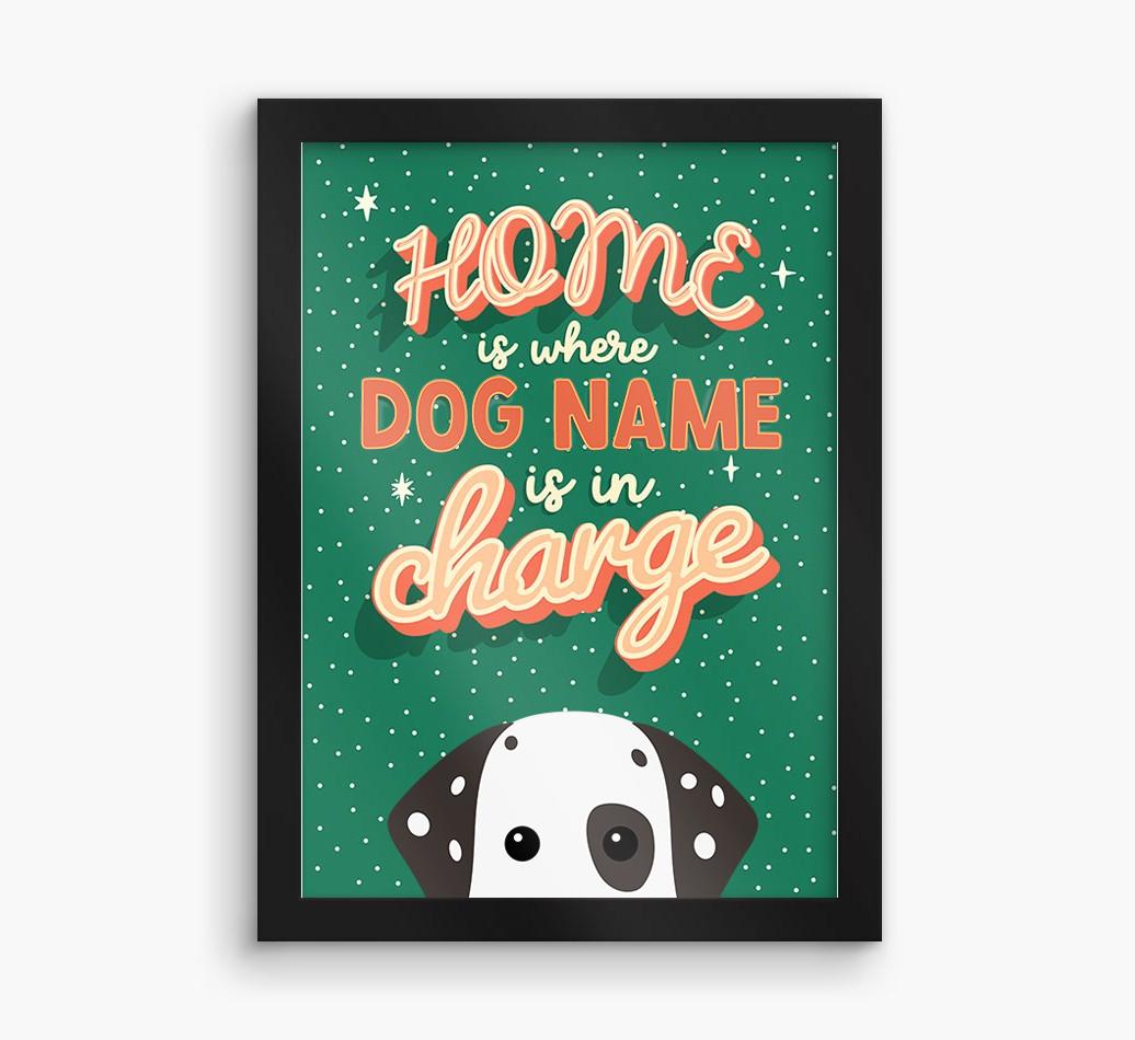 Home Is Where: Personalized {breedFullName} Framed Print