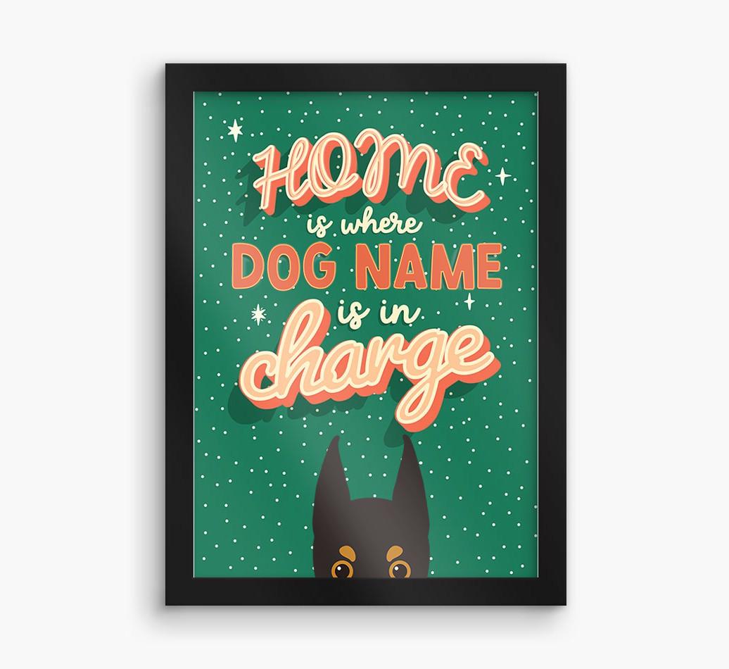 Home Is Where: Personalized {breedFullName} Framed Print