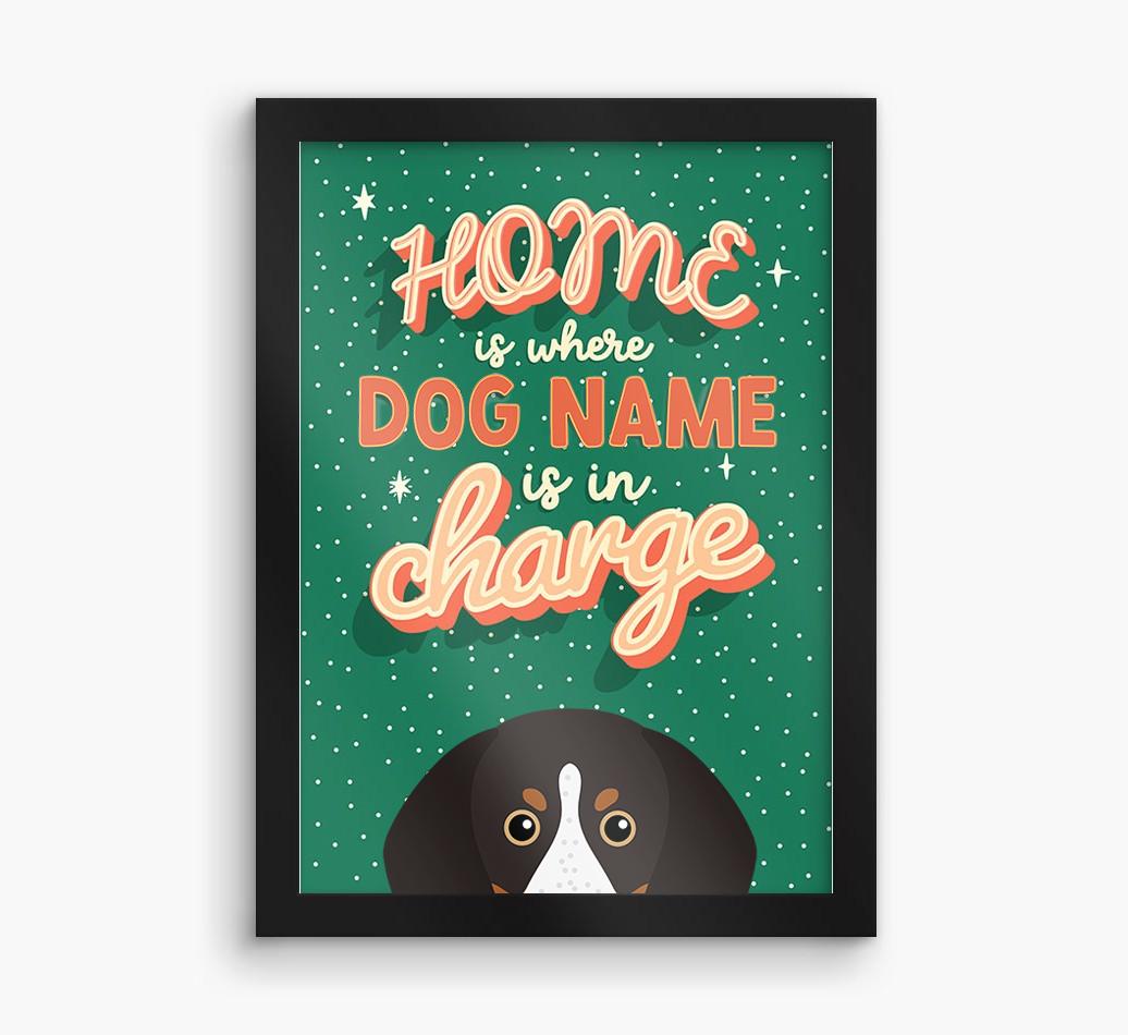 Home Is Where: Personalized {breedFullName} Framed Print