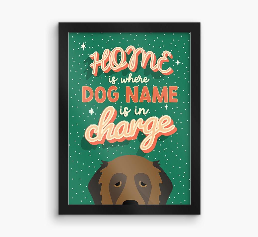 Home Is Where: Personalized {breedFullName} Framed Print
