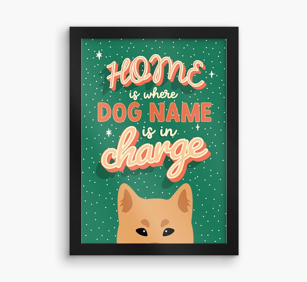 Home Is Where: Personalized {breedFullName} Framed Print