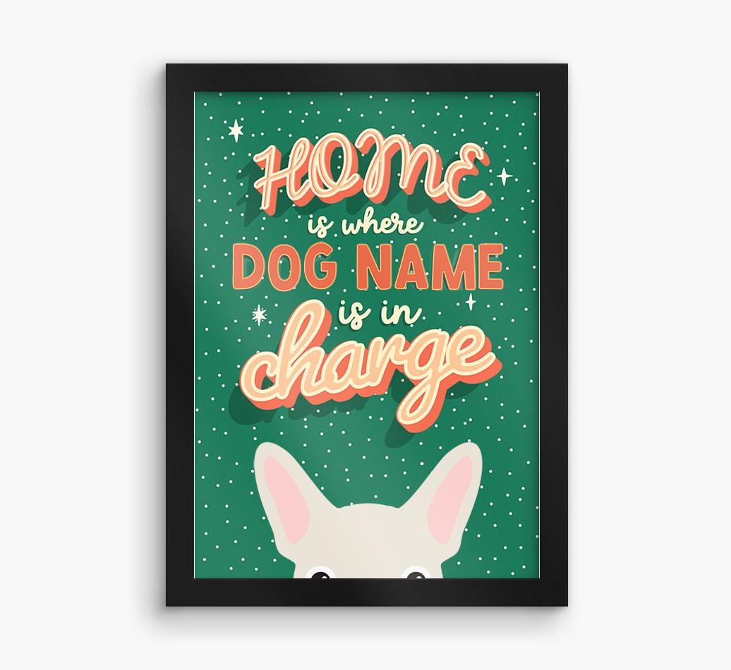 Home Is Where: Personalized {breedFullName} Framed Print
