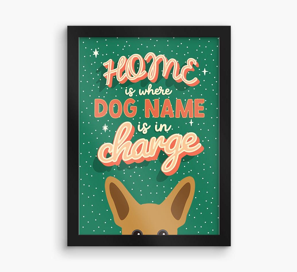 Home Is Where: Personalized {breedFullName} Framed Print