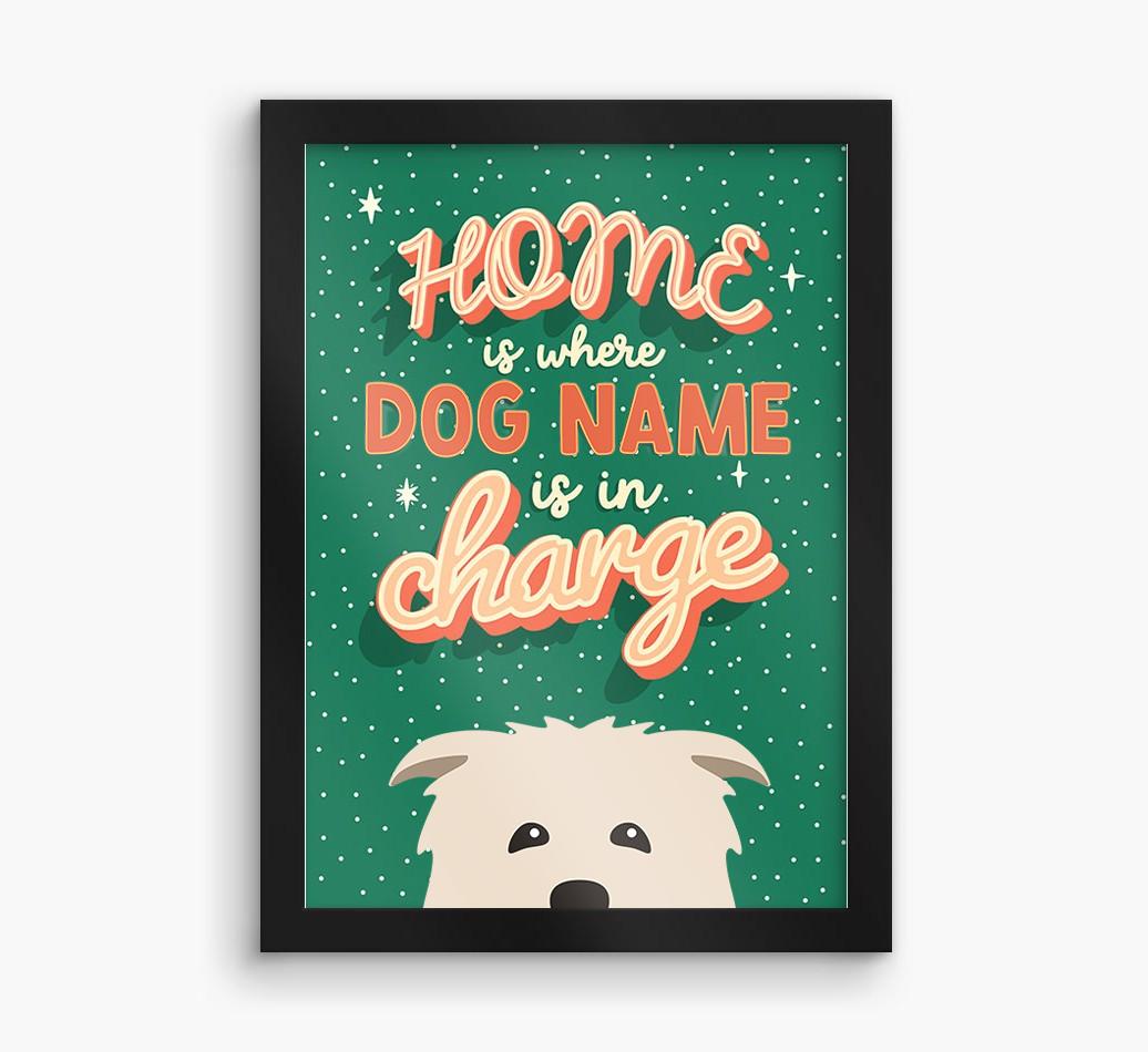 Home Is Where: Personalized {breedFullName} Framed Print