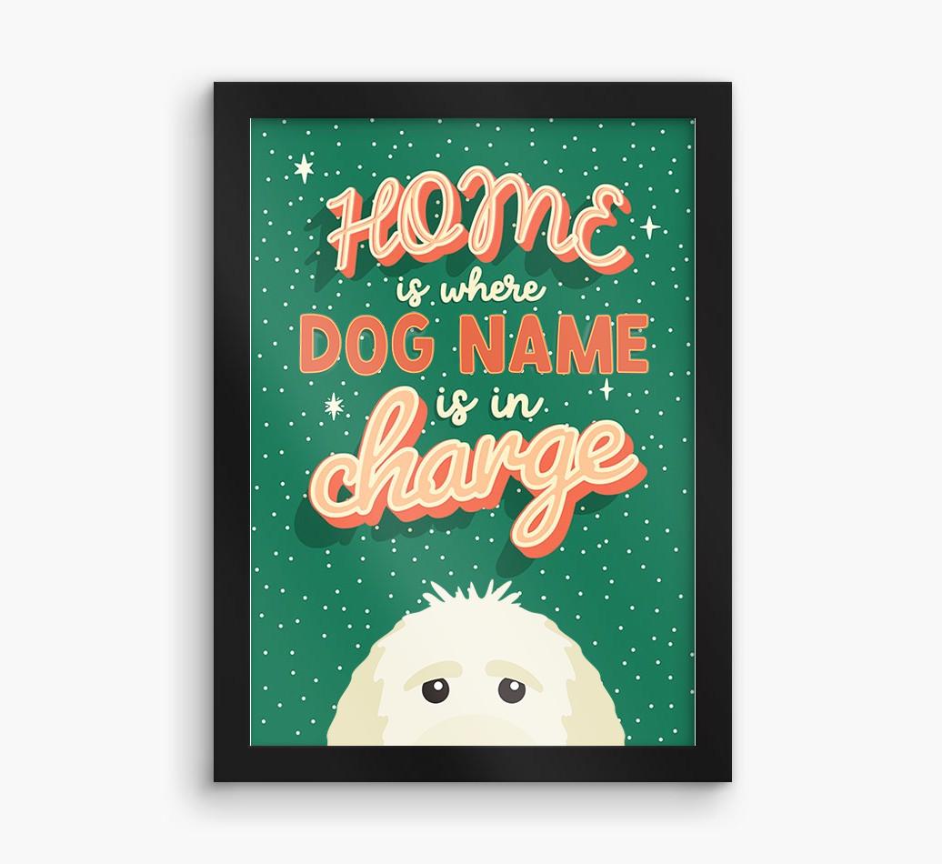 Home Is Where: Personalized {breedFullName} Framed Print