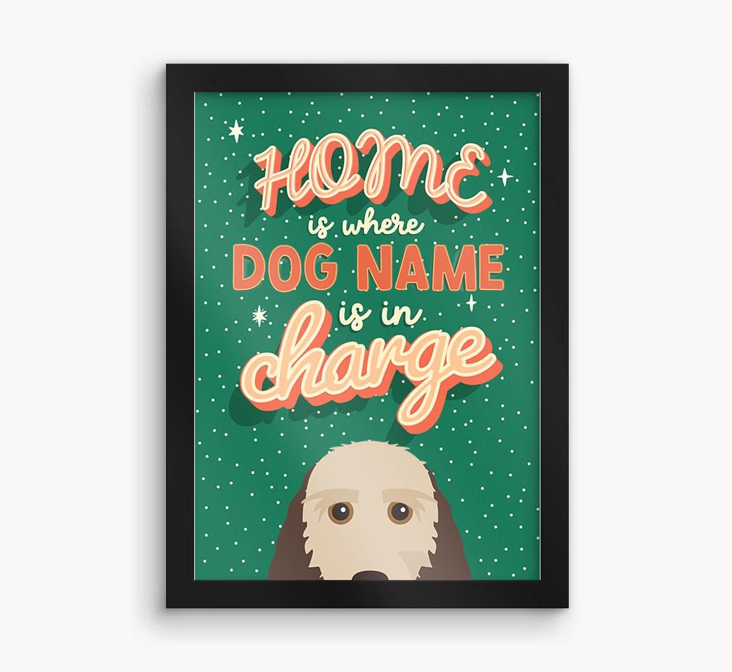 Home Is Where: Personalized {breedFullName} Framed Print