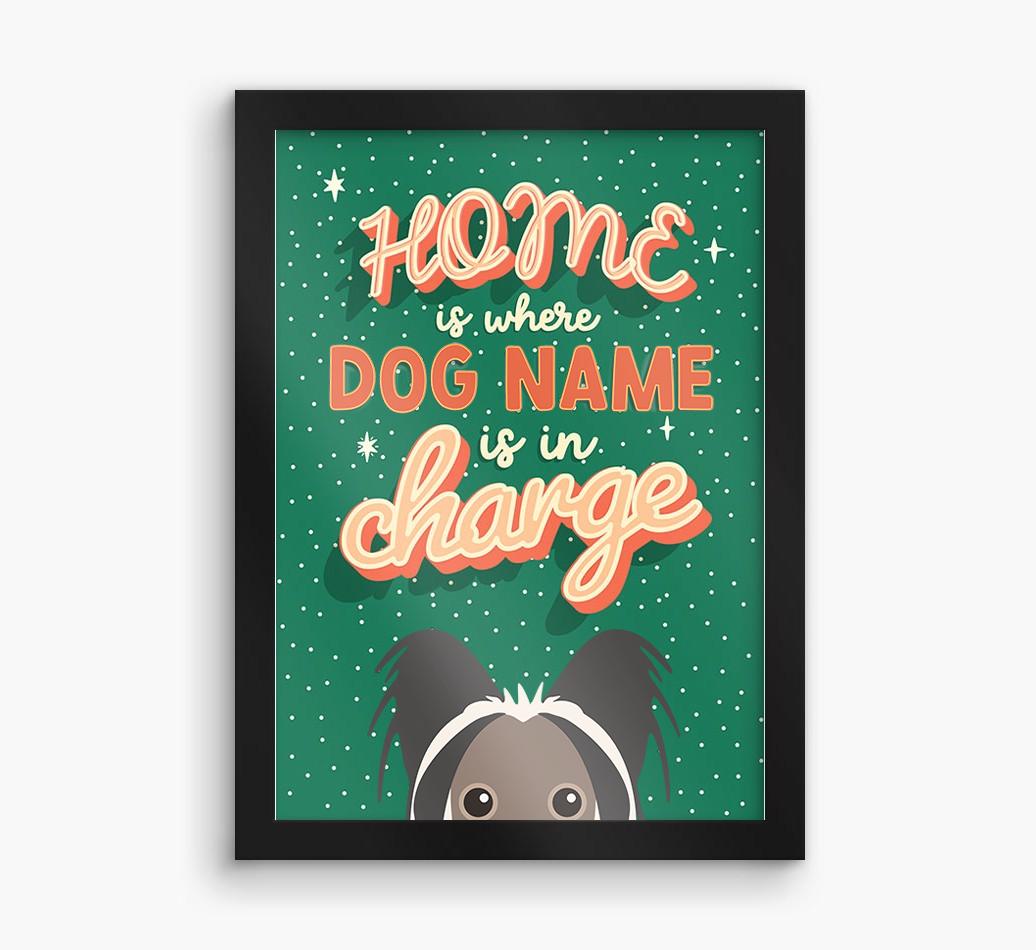 Home Is Where: Personalized {breedFullName} Framed Print