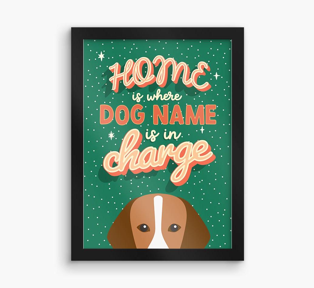 Home Is Where: Personalized {breedFullName} Framed Print