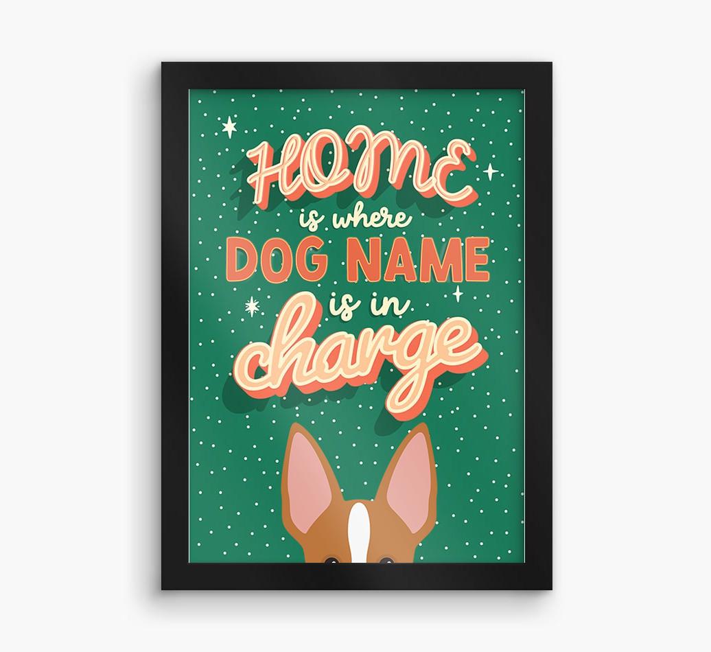 Home Is Where: Personalized {breedFullName} Framed Print