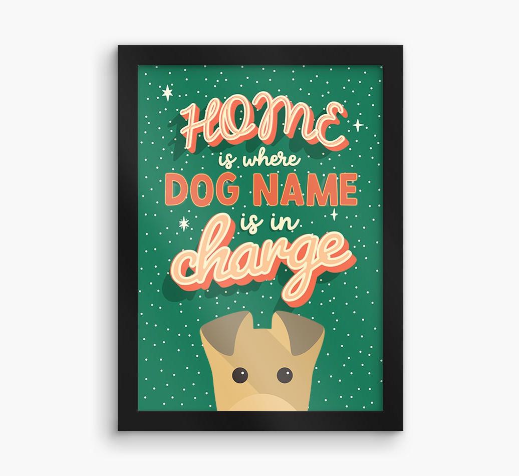 Home Is Where: Personalized {breedFullName} Framed Print