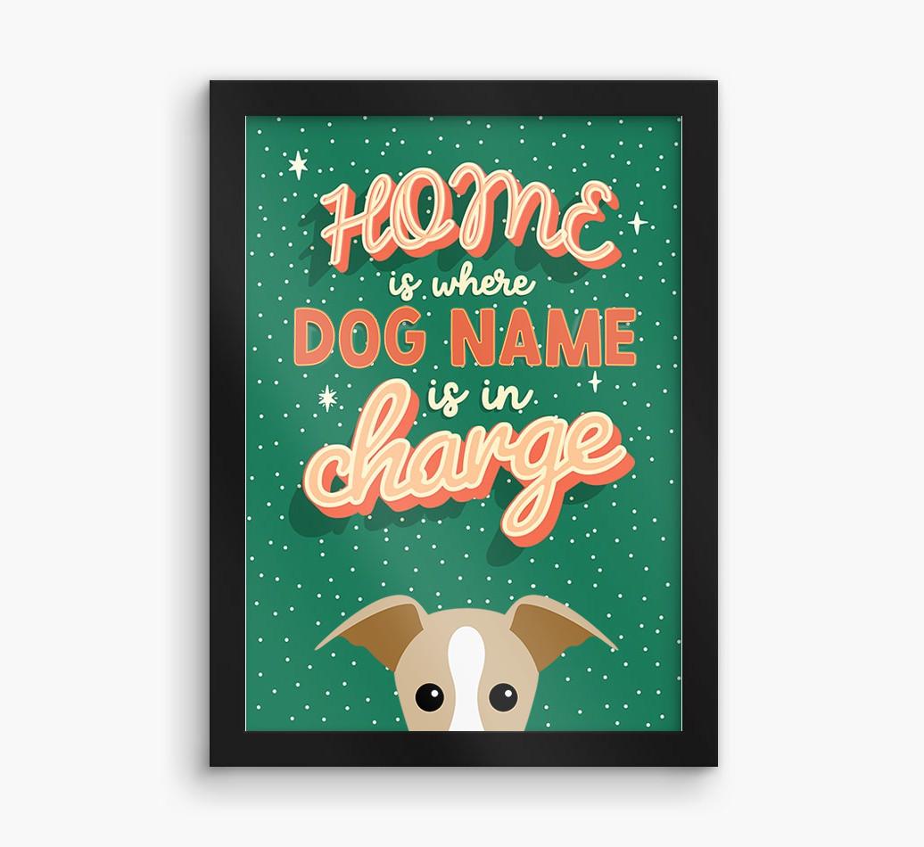 Home Is Where: Personalized {breedFullName} Framed Print