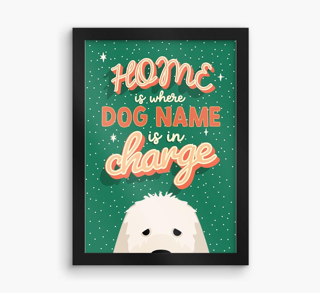 Home Is Where: Personalized {breedFullName} Framed Print