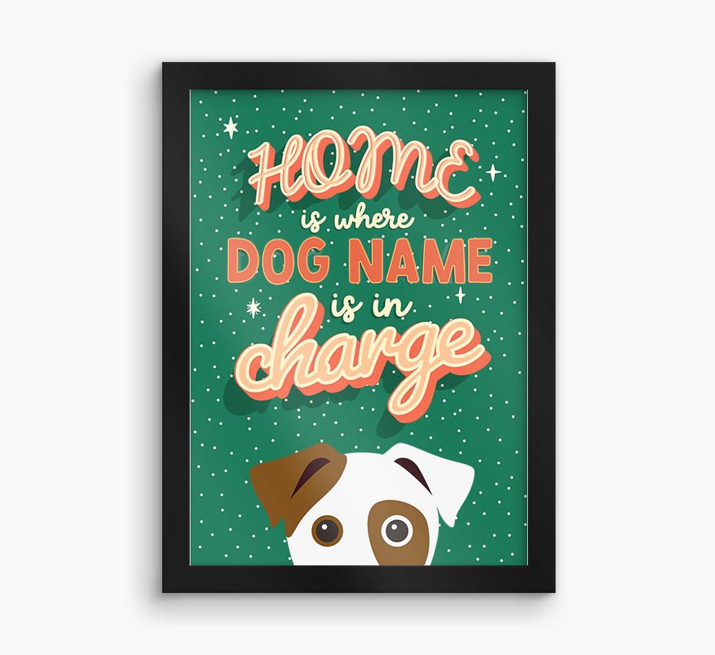 Home Is Where: Personalized {breedFullName} Framed Print