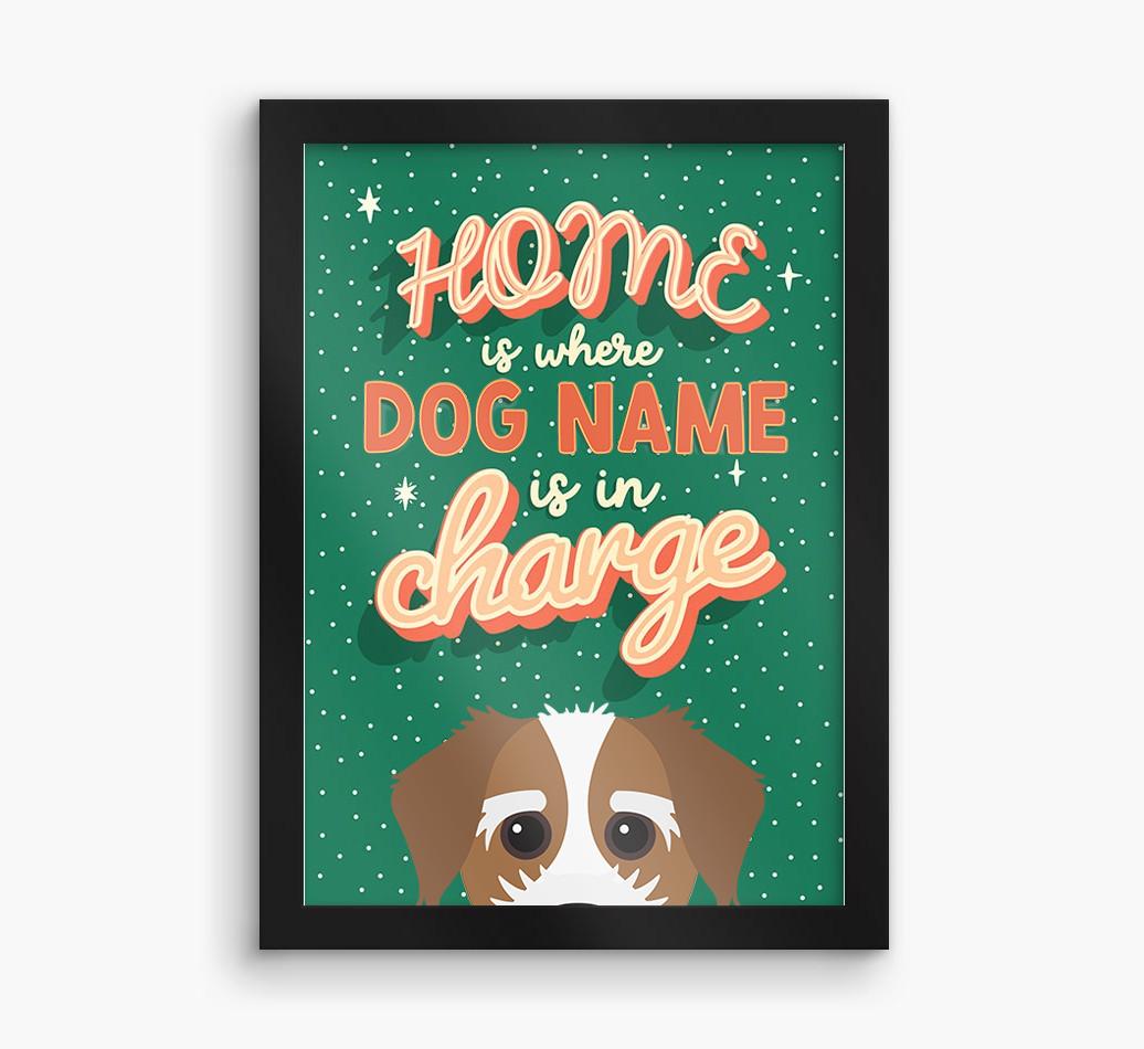 Home Is Where: Personalized {breedFullName} Framed Print