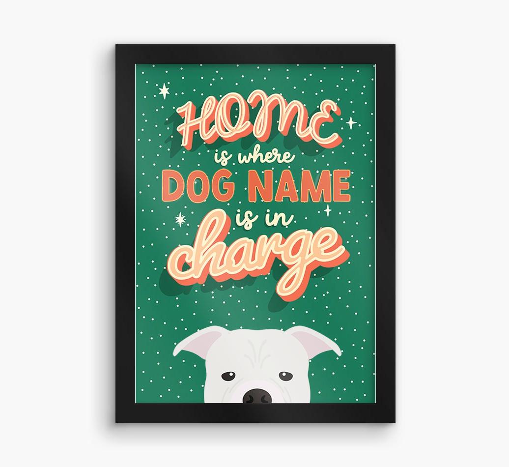 Home Is Where: Personalized {breedFullName} Framed Print