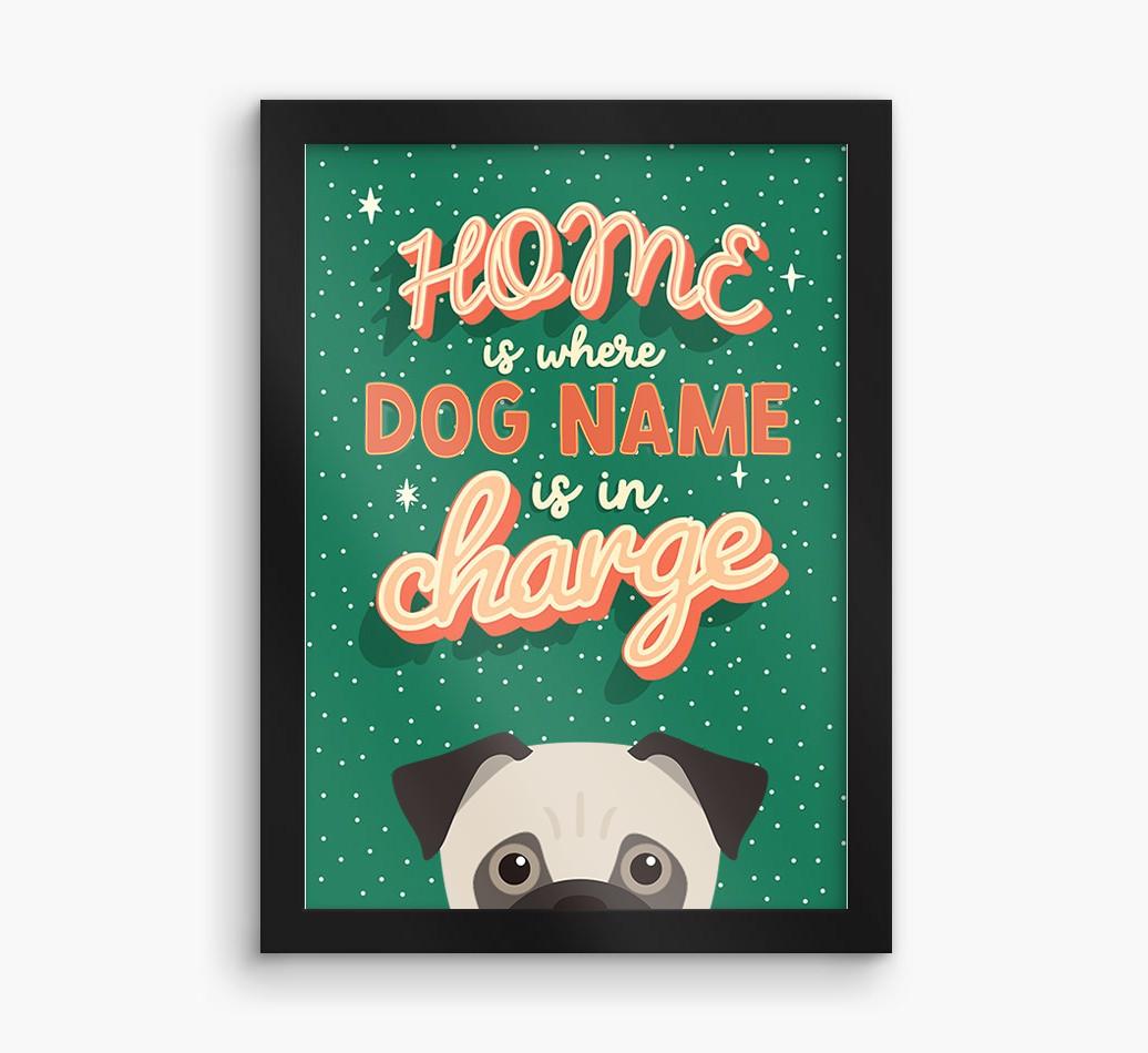 Home Is Where: Personalized {breedFullName} Framed Print