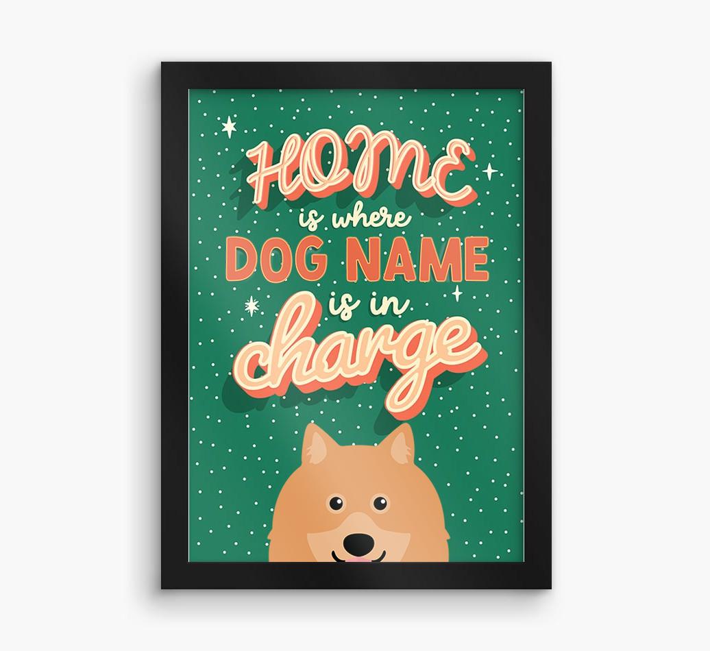 Home Is Where: Personalized {breedFullName} Framed Print
