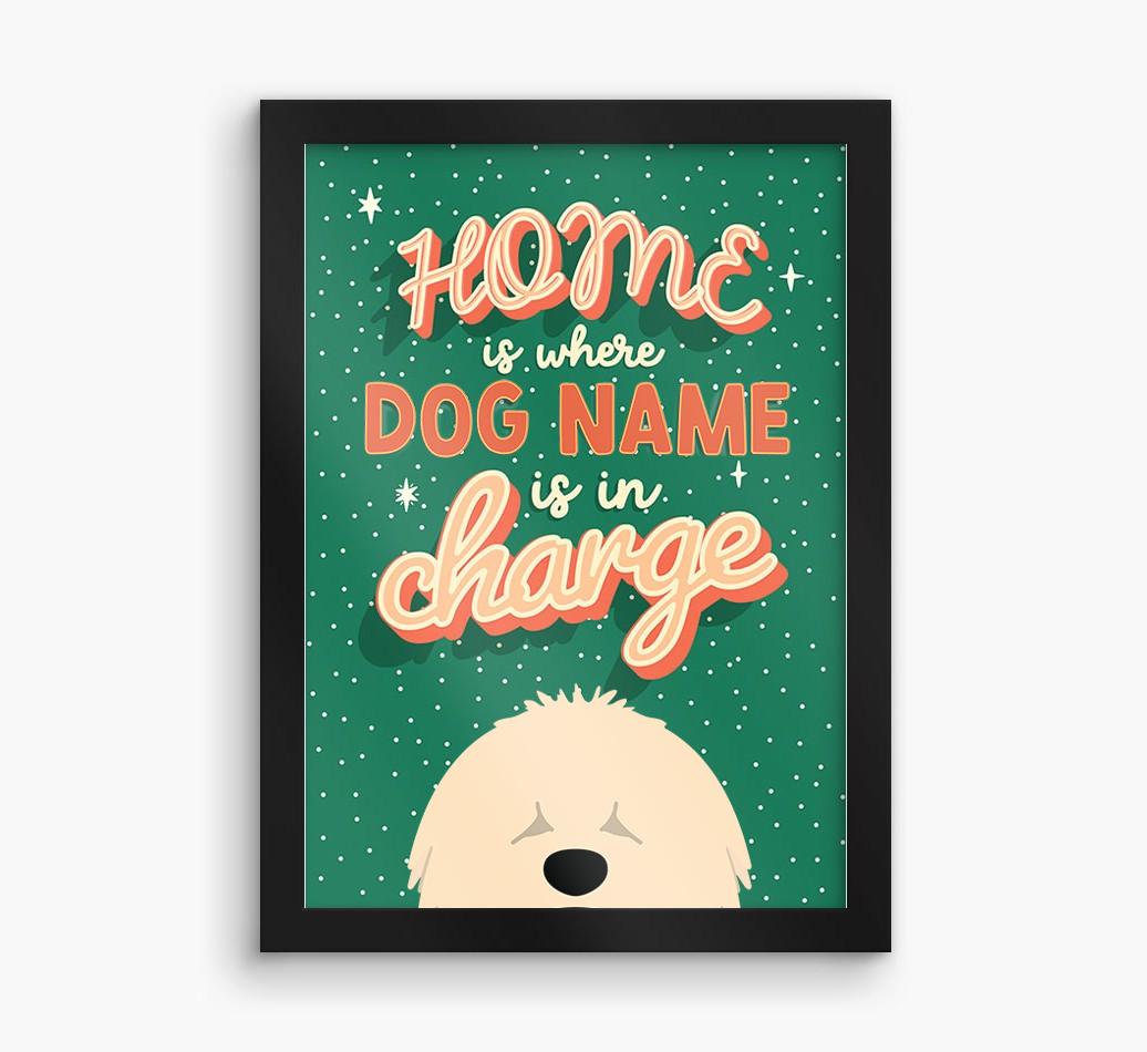Home Is Where: Personalized {breedFullName} Framed Print