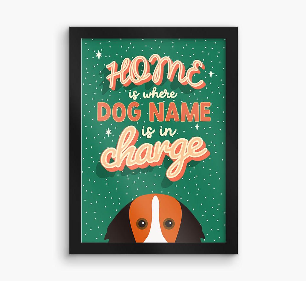 Home Is Where: Personalized {breedFullName} Framed Print