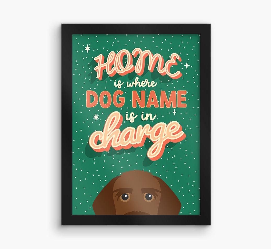 Home Is Where: Personalized {breedFullName} Framed Print