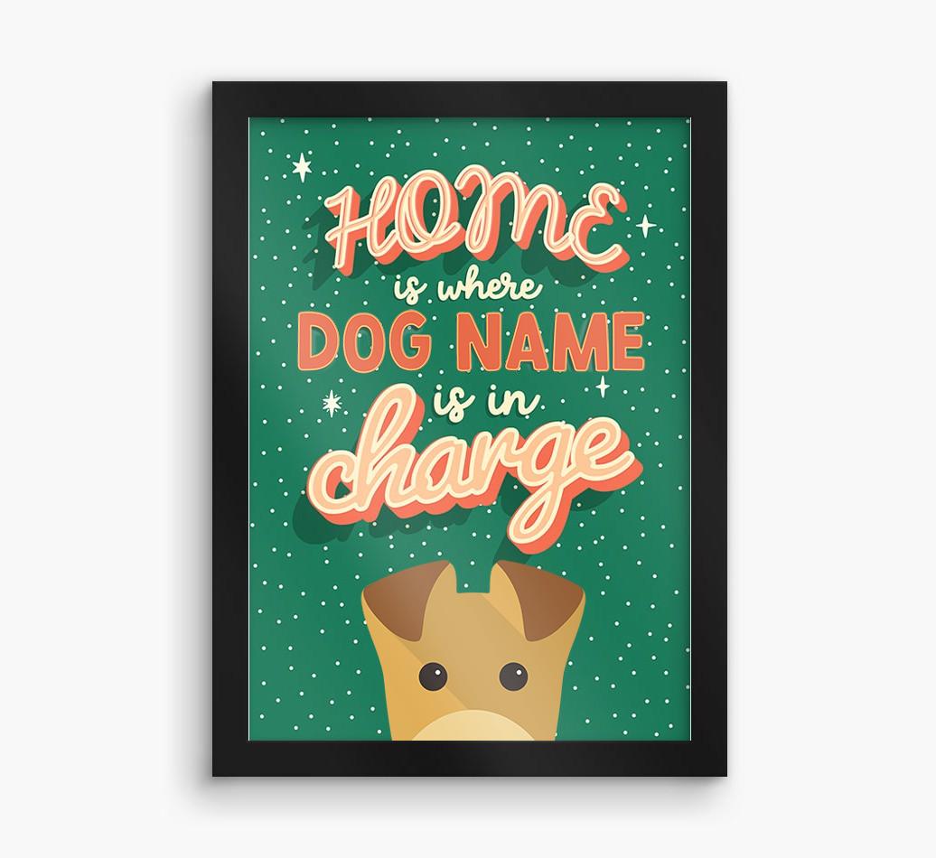 Home Is Where: Personalized {breedFullName} Framed Print
