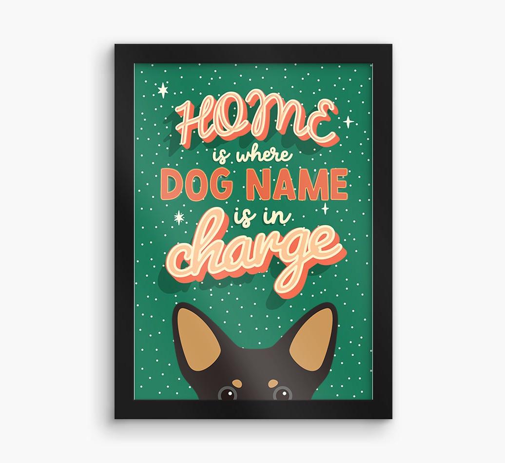 Home Is Where: Personalized {breedFullName} Framed Print