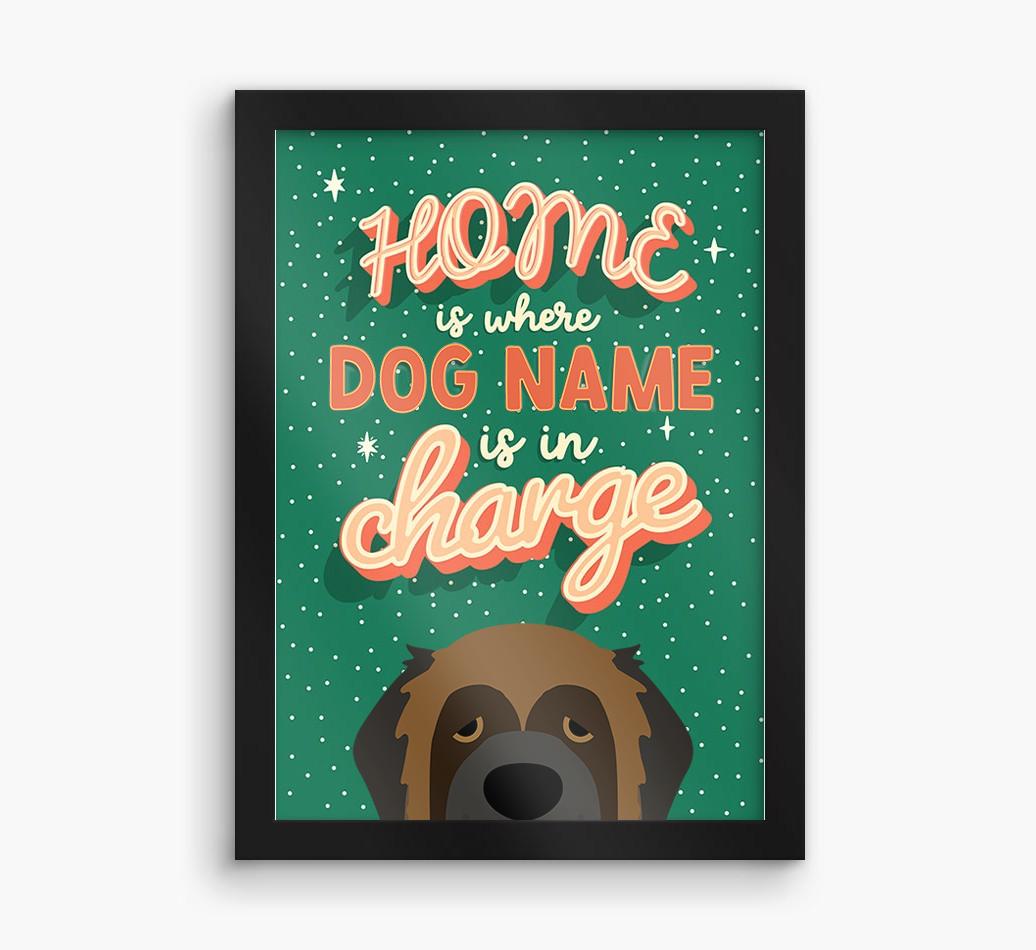 Home Is Where: Personalized {breedFullName} Framed Print