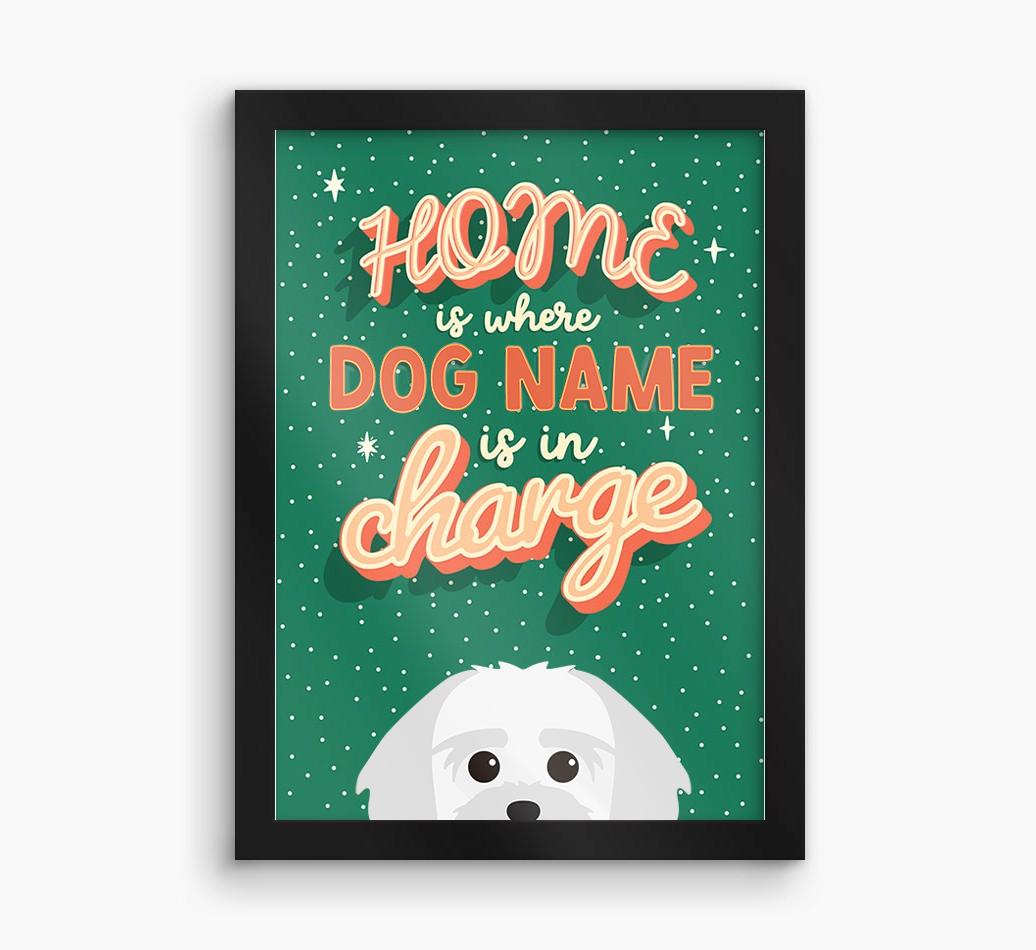 Home Is Where: Personalized {breedFullName} Framed Print