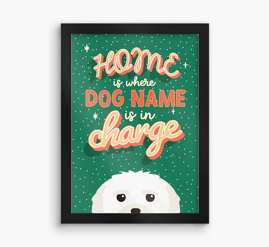 Home Is Where: Personalized {breedFullName} Framed Print