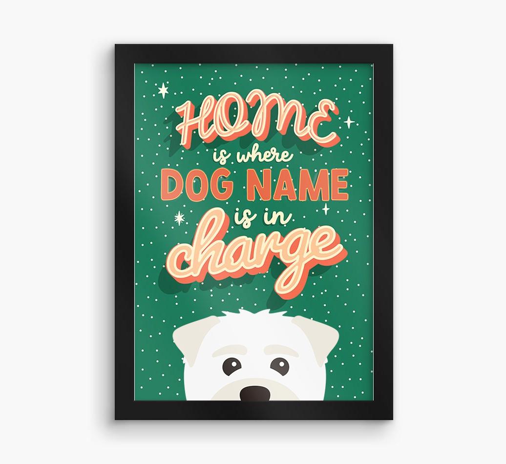 Home Is Where: Personalized {breedFullName} Framed Print