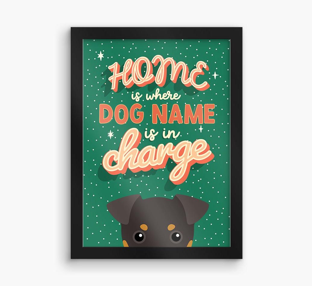 Home Is Where: Personalized {breedFullName} Framed Print