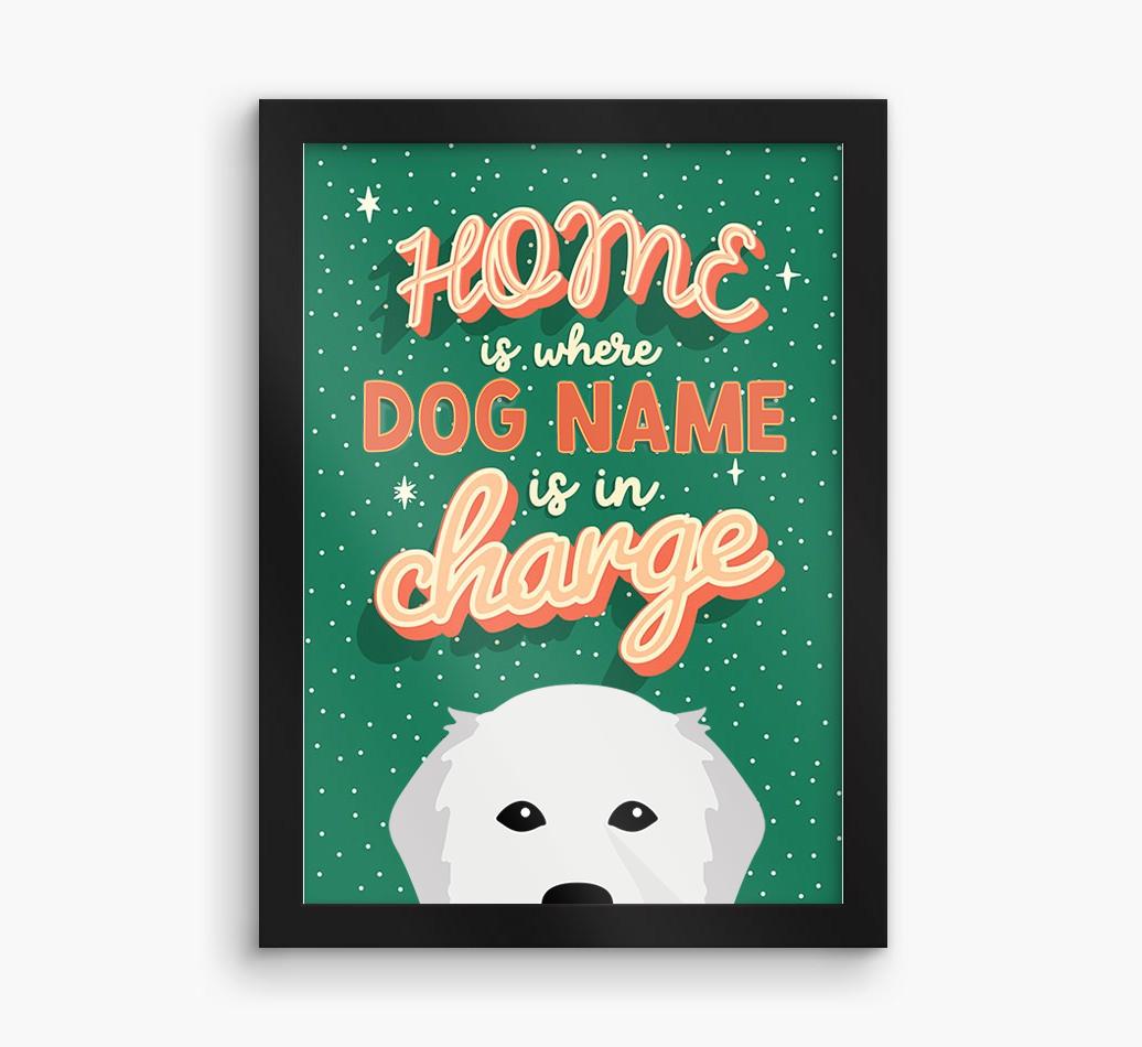Home Is Where: Personalized {breedFullName} Framed Print