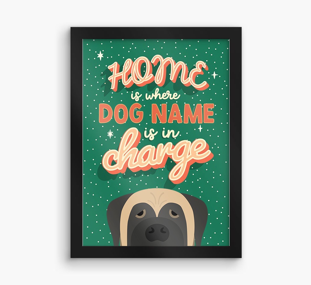 Home Is Where: Personalized {breedFullName} Framed Print