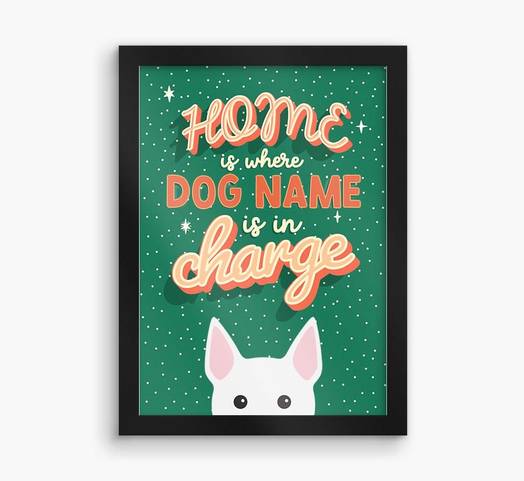 Home Is Where: Personalized {breedFullName} Framed Print