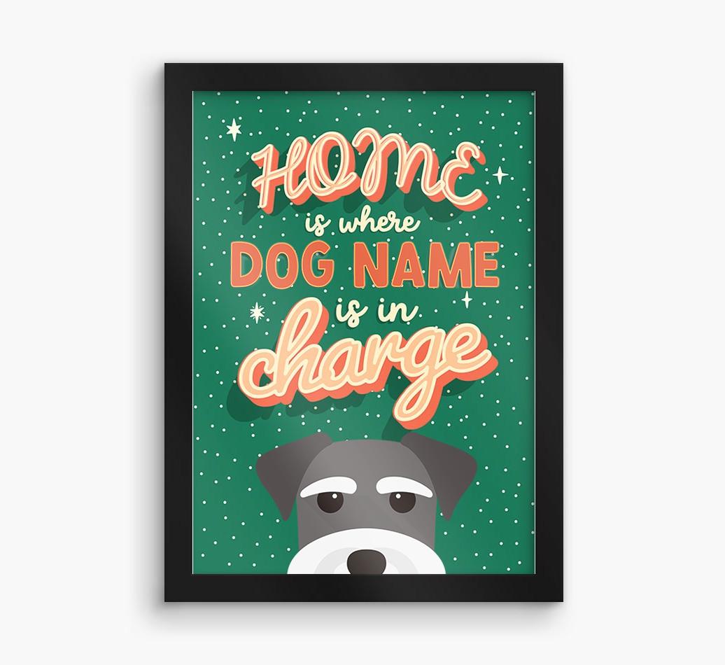 Home Is Where: Personalized {breedFullName} Framed Print