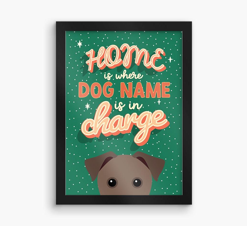 Home Is Where: Personalized {breedFullName} Framed Print