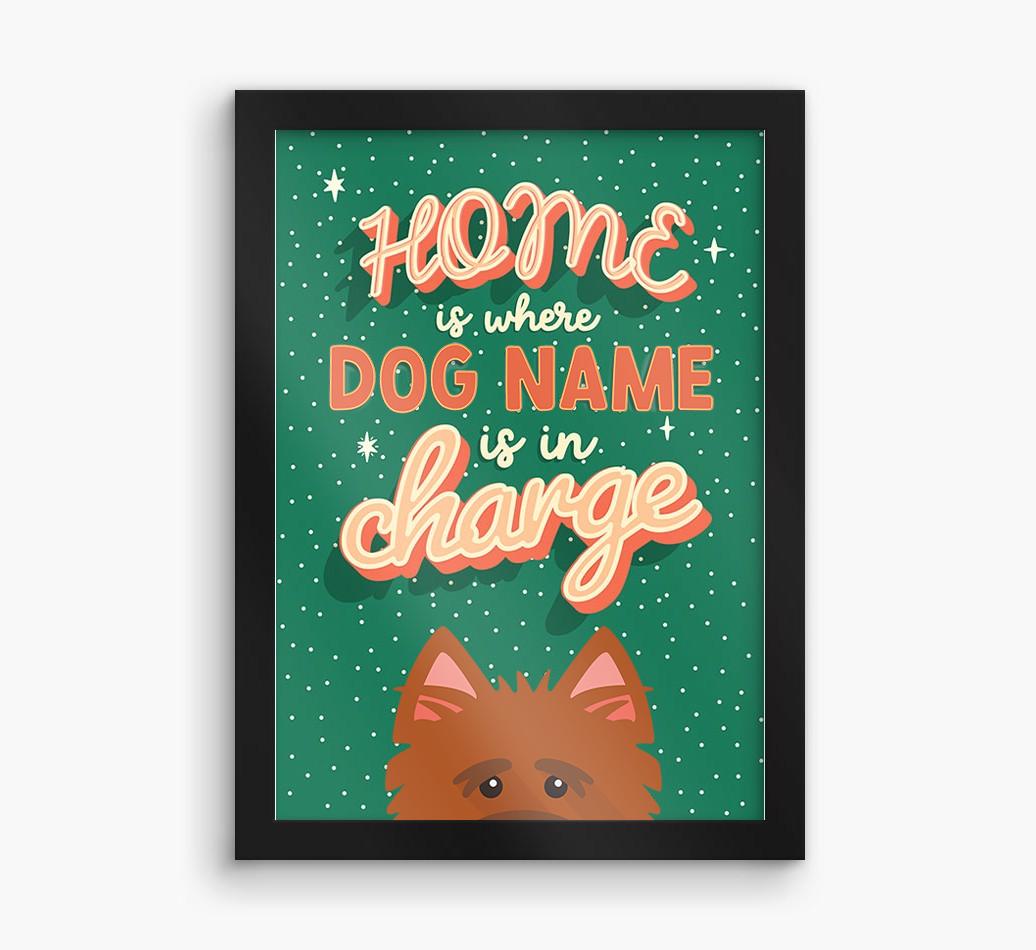 Home Is Where: Personalized {breedFullName} Framed Print