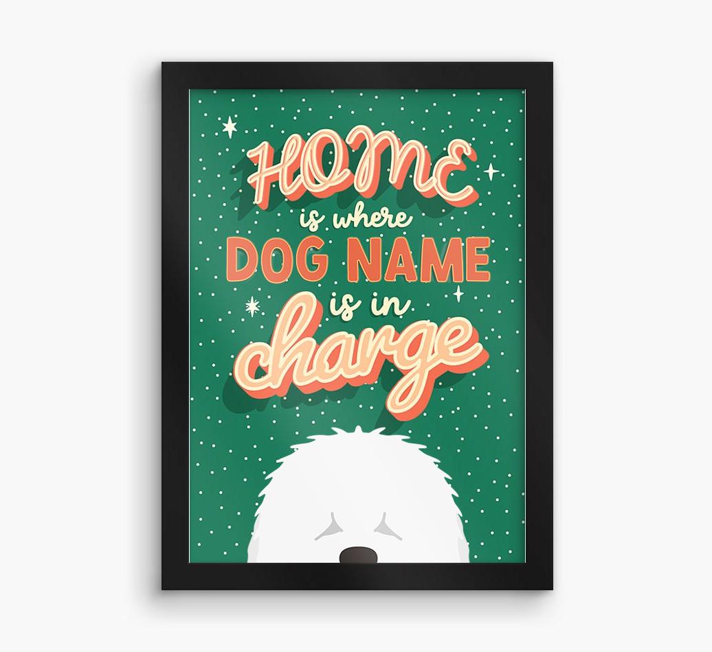 Home Is Where: Personalized {breedFullName} Framed Print