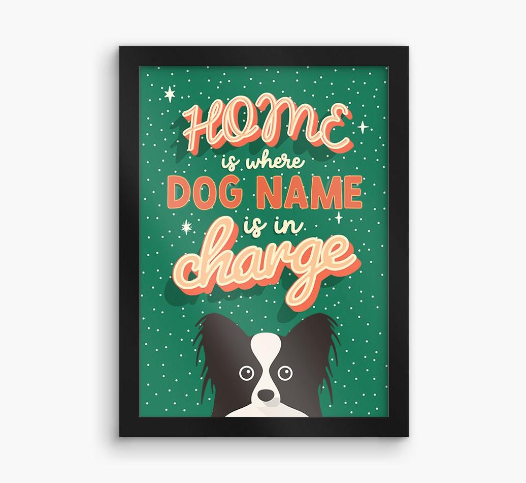 Home Is Where: Personalized {breedFullName} Framed Print