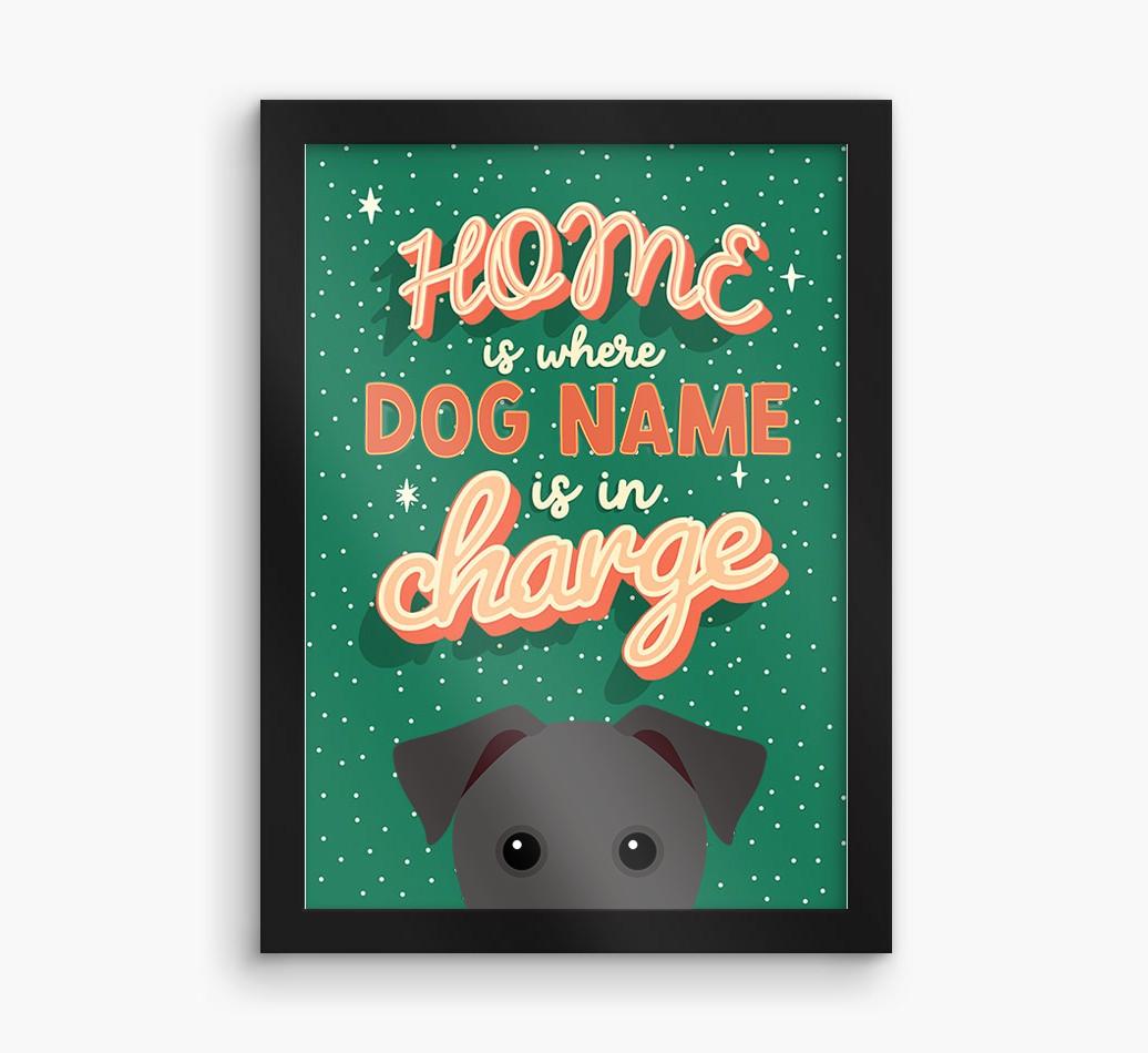 Home Is Where: Personalized {breedFullName} Framed Print